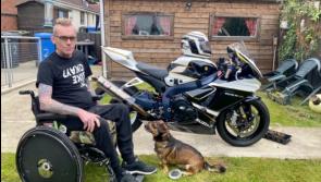 Derry man paralysed from ribs down says thank you as he takes to the saddle one last time

