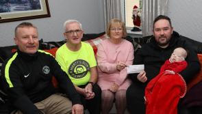 Derry baby with 1 in 15 million condition receives donation from local fundraiser organised by bereaved family