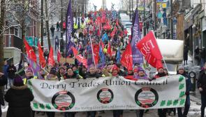IN PICTURES: Thousands of public sector workers attend Derry rally