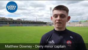Watch: Derry minor captain Matthew Downey’s reaction after beating Tyrone 