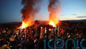 Vigil held for bonfire builder killed in fall