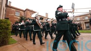 Pageantry and procession in the rain in Hillsborough