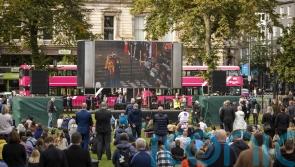 Crowds gather in silent tribute to Queen in Belfast to watch state funeral