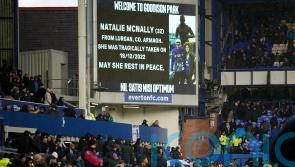 Tribute paid to Natalie McNally before Everton game with Southampton