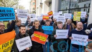 Protest held amid concerns over impact of cuts on community programmes