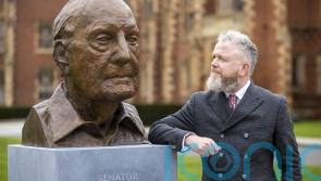 Artist speaks of delight at George Mitchell bust that will ‘outlive us all’