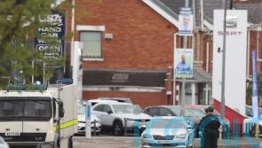 Man arrested after crash near Belfast police station