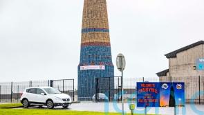 Towering bonfire bears banner to raise money for sick girl