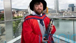 Oscar winner James Martin receives honorary doctorate from Ulster University