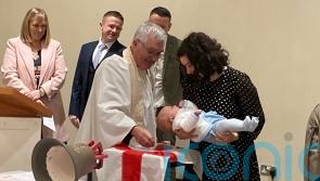 Old naval tradition revived on historic warship with triple christening
