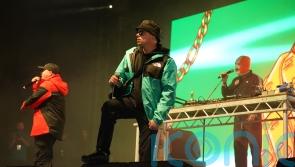 Belfast rappers Kneecap threaten legal action over UK government ‘funding block’