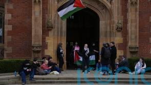 Queen’s University Belfast students stage sit in for Palestine