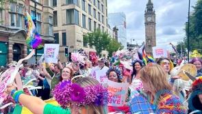 Crowds gather in Belfast for Pride parade