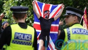 Protesters clash with police as ministers to meet to discuss potential disorder