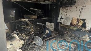 Cafe and supermarket burnt out during night of disorder in Belfast