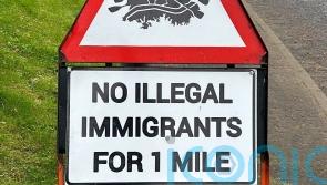 Police remove anti-immigration sign from Co Tyrone village