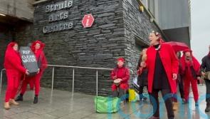 Protesters demonstrate ahead of first sitting of gold mine public inquiry