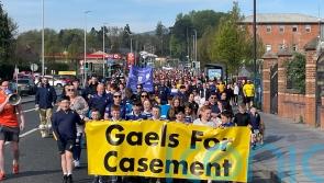 Thousands march to derelict Casement Park to demand its redevelopment