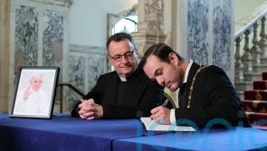 Books of condolence open across Northern Ireland following death of Pope Francis