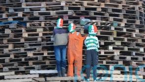 Effigies of Kneecap, Irish flags and sectarian slogans top loyalist bonfires