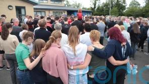 Hundreds gather at vigil for mother and children killed in Co Fermanagh shooting