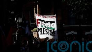 Woman wearing Palestine Action T-shirt arrested in Belfast