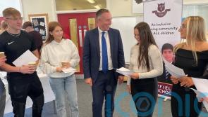 Givan among the nervous early risers on GCSE results day