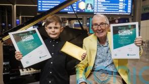 Talented pair on right track for victory in railway station piano competition