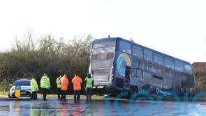 Two school buses crash on icy roads as UK prepares for Storm Goretti