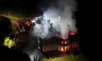 WATCH: Fire at former Foyle College senior school site in Derry
