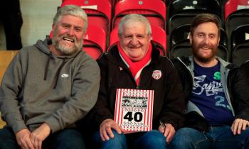 IN PICTURES: Derry City faces in the crowd at Brandywell