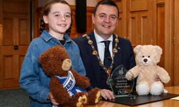 IN PICTURES: Mayor honors Yazmin Doherty for her work with Derry Toy Appeal
