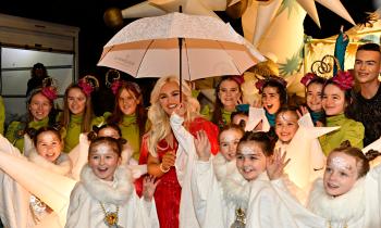 IN PICTURES: Big Brother star Jenny Baird joins Santa to light up Derry for Christmas