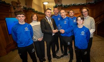 IN PICTURES: Civic reception for St. Columb's College u-13 football team