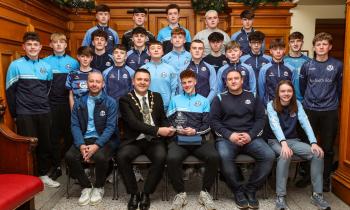 IN PICTURES: Mayor hosts reception for Strabane Sigersons GAC u-16 championship team