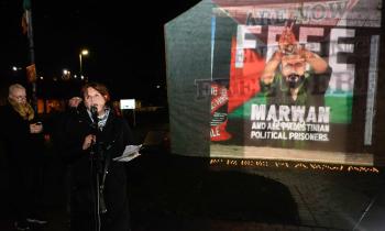 IN PICTURES: Launch of Free Marwan Barghouti campaign at Free Derry Corner