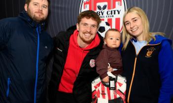 IN PICTURES: Derry City star Alex Bannon greets fans at Foyleside