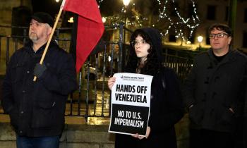 IN PICTURES: Derry Anti War Coalition Hands Off Venezuela Rally