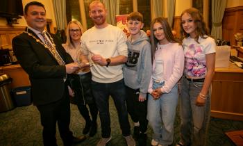 IN PICTURES: Derry civic reception for local man in honour of his fundraising efforts