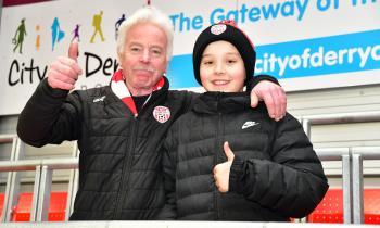 IN PICTURES: Derry City supporters celebrate four-goal second-half blitz to sink Waterford