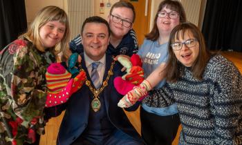 IN PICTURES: Mayor joins Derry's Stage Beyond to celebrate World Down Syndrome Day