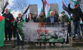 IN PICTURES: Palestinian Prisoners Day Vigil at Derry Hunger Strike monument