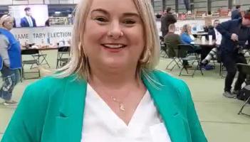 WATCH: Sinn Fein's Sandra Duffy gives her reaction after losing in battle to win Foyle seat