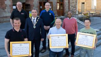 Mayor of Derry City and Strabane District Council celebrates success of charity cycle