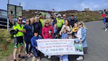 John Scullion cycles the length of Ireland in aid of Belfast hospitals