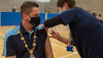 Mayor urges people to get their booster as Foyle Arena vaccine centre re-opens