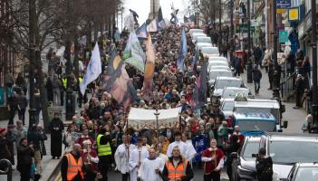 February's  Eucharistic Procession to celebrate St. Brigid’s Day in Derry.