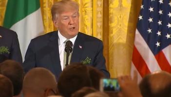 Donald Trump on St Patrick's Day 