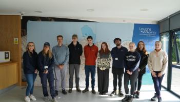  Environmental Science students from Ulster University at Loughs Agency Headquarters in Derry.