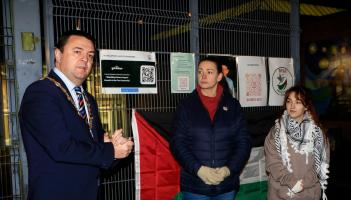 IN PICTURES: Art Exhibition by 12-year-old Gaza artist Ahmed Madi launched in Derry